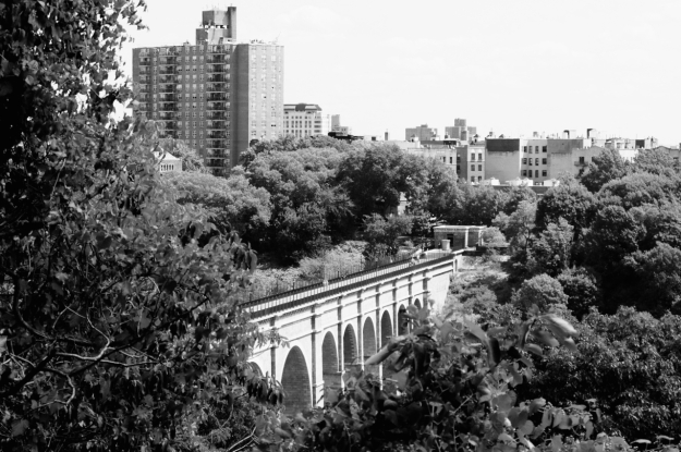 The High Bridge, seen from Manhattan.