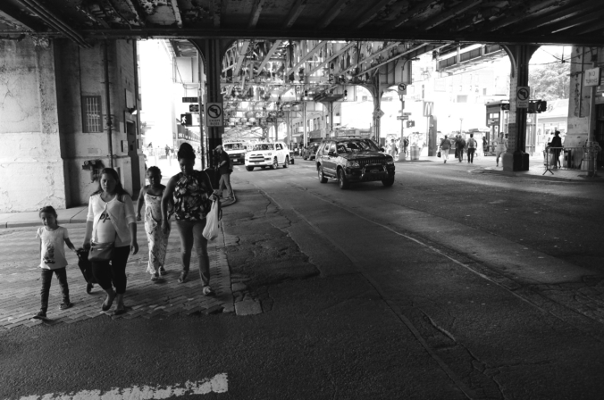 Under the El on Jerome Avenue.
